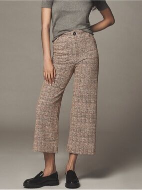 Colette Crop Wide Tweed Pants